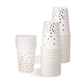 50 pcs Disposable Party Supplies Paper Cups(USPS Shiping) (Color: As pic show, Type: Style C)